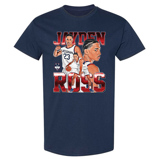 UConn - NCAA Men's Basketball : Jayden Ross - T-Shirt-0