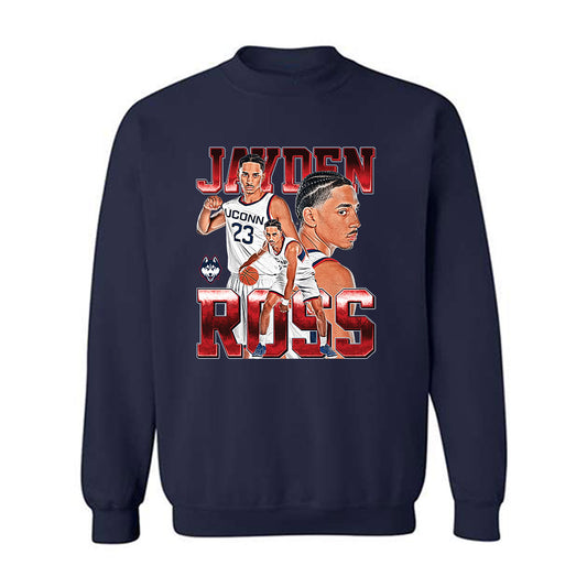 UConn - NCAA Men's Basketball : Jayden Ross - Crewneck Sweatshirt-0