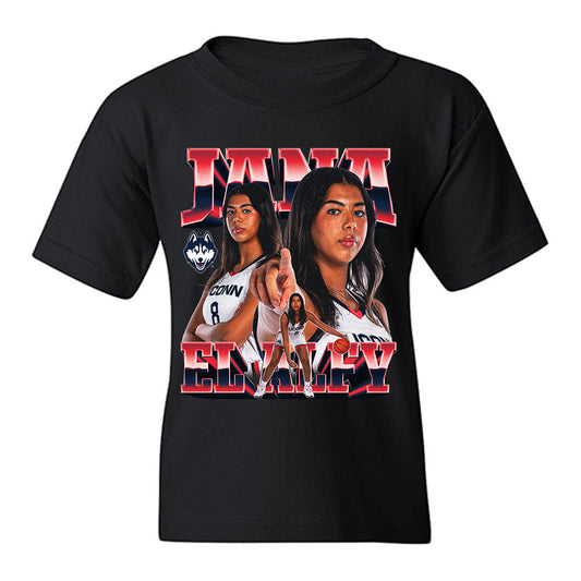 UConn - NCAA Women's Basketball : Jana El Alfy - Youth T-Shirt-0
