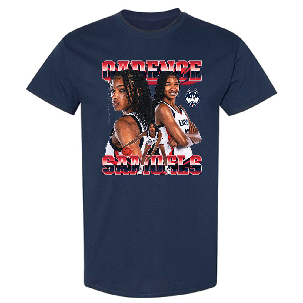 UConn - NCAA Women's Basketball : Qadence Samuels - T-Shirt-0