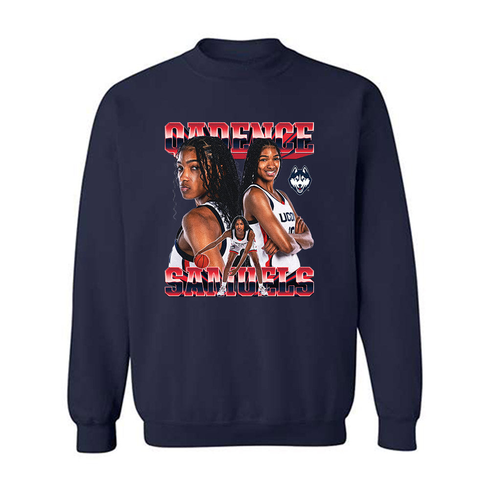 UConn - NCAA Women's Basketball : Qadence Samuels - Crewneck Sweatshirt-0