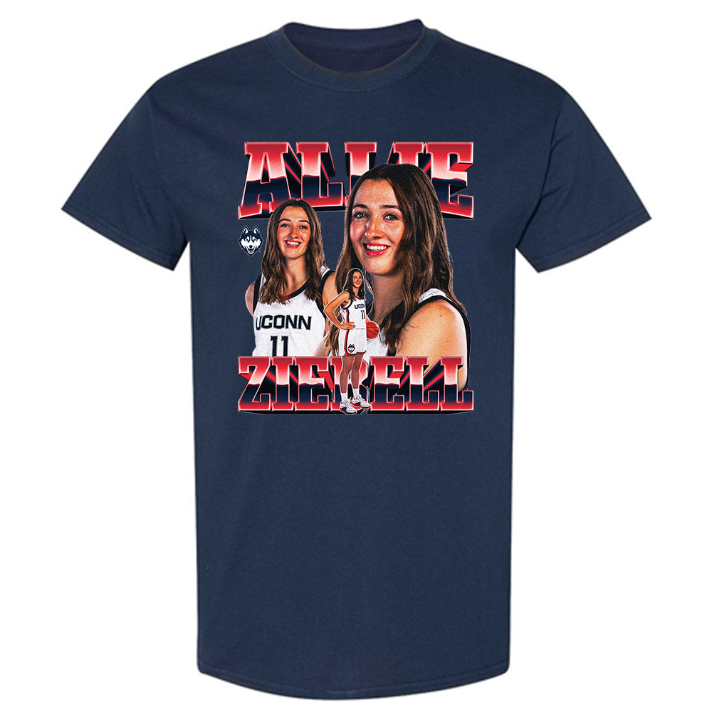 UConn - NCAA Women's Basketball : Allie Ziebell - T-Shirt-0