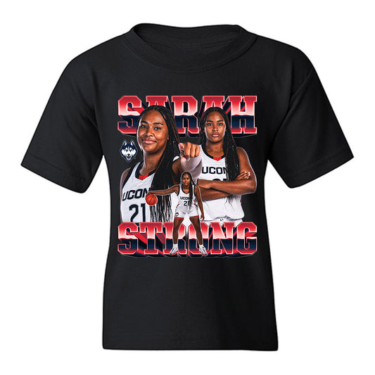 UConn - NCAA Women's Basketball : Sarah Strong - Collage Youth T-Shirt-0