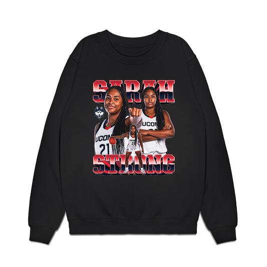 UConn - NCAA Women's Basketball : Sarah Strong - Collage Premium Crewneck Sweatshirt-0