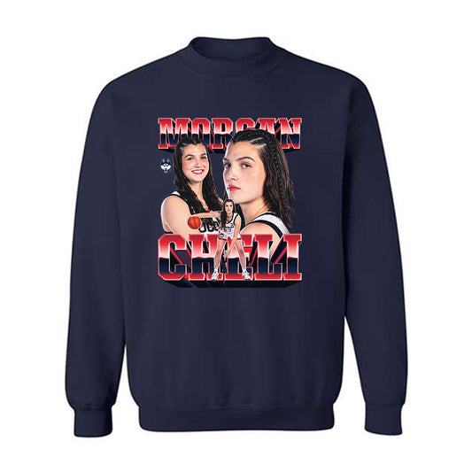 UConn - NCAA Women's Basketball : Morgan Cheli - Crewneck Sweatshirt-0