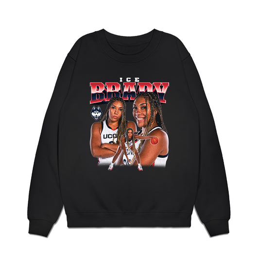 UConn - NCAA Women's Basketball : Ice Brady - Collage Premium Crewneck Sweatshirt-0