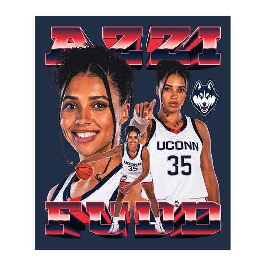 UConn - NCAA Women's Basketball : Azzi Fudd - Player Collage Poster 20x24-0