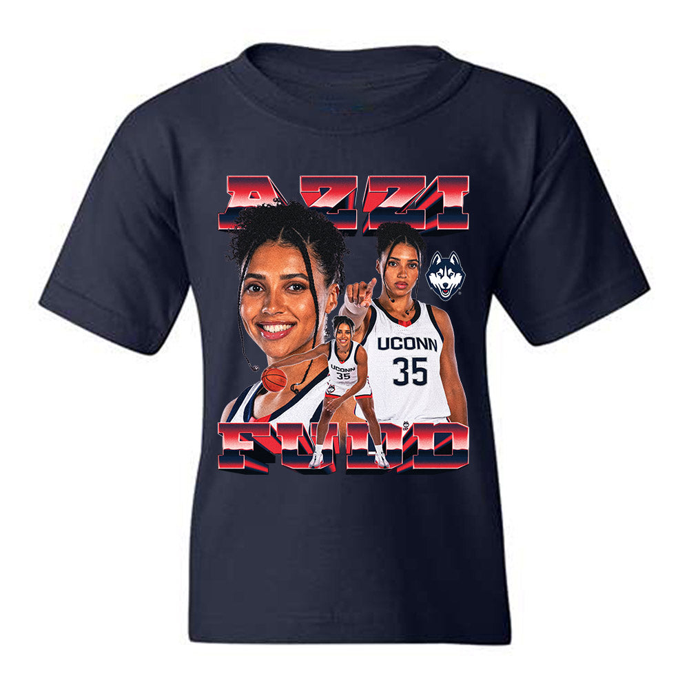 UConn - NCAA Women's Basketball : Azzi Fudd - Youth T-Shirt-0