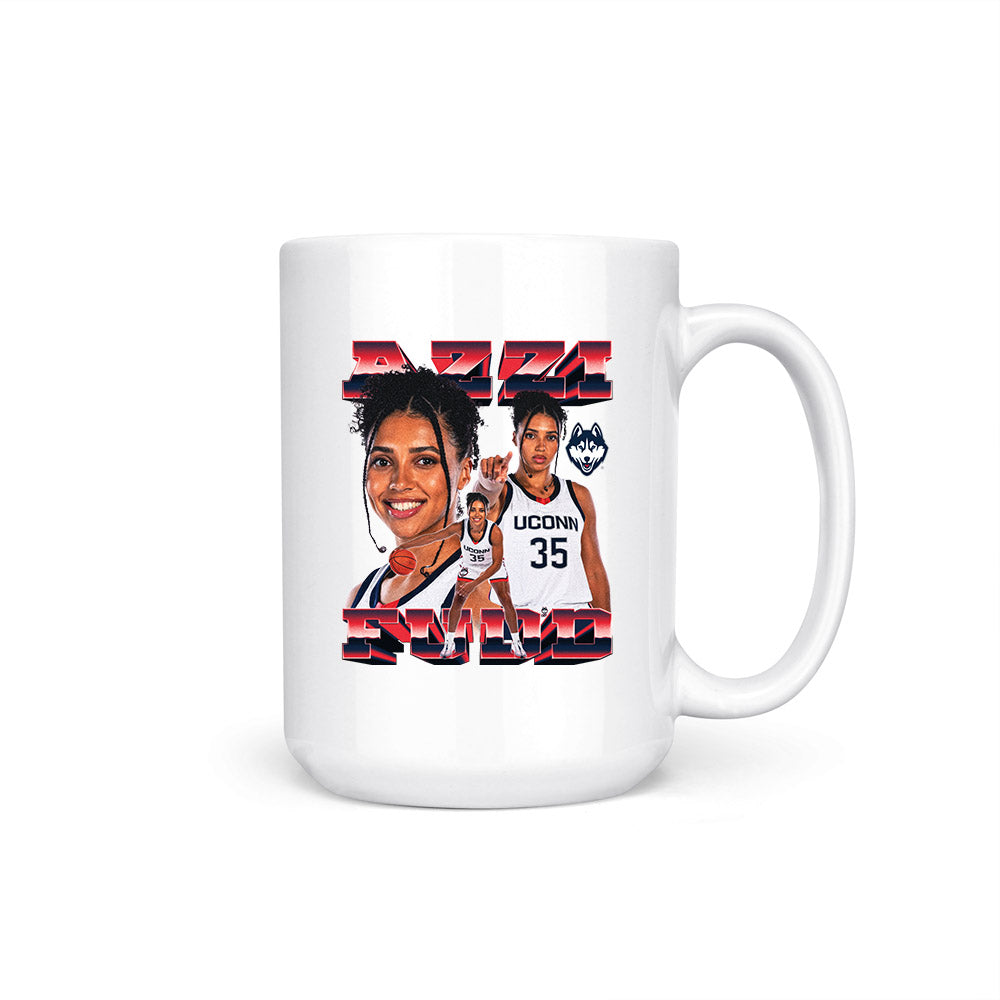 UConn - NCAA Women's Basketball : Azzi Fudd - Player Collage Coffee Mug-0