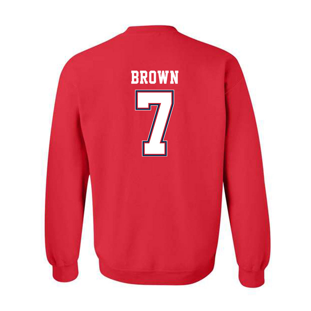 Utah Tech - NCAA Football : Taliq Brown - Classic Shersey Crewneck Sweatshirt-1