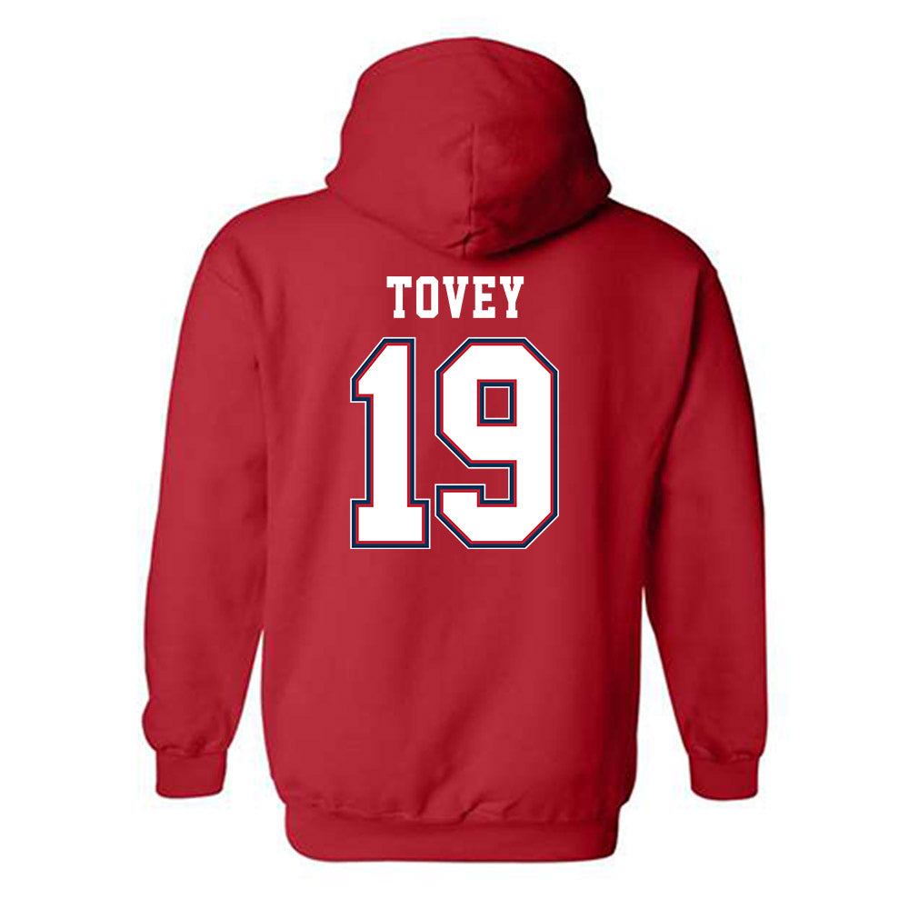 Utah Tech - NCAA Football : Moananuiahiva Tovey - Classic Shersey Hooded Sweatshirt-1