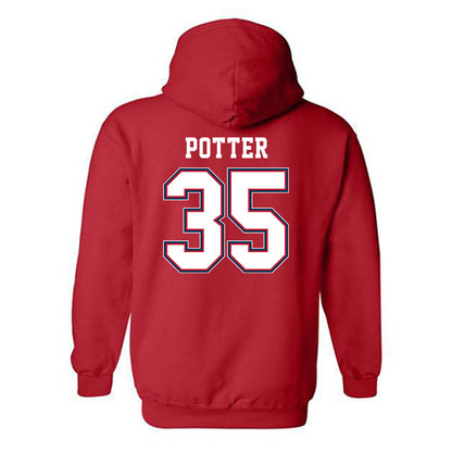 Utah Tech - NCAA Men's Basketball : Ethan Potter - Classic Shersey Hooded Sweatshirt-1