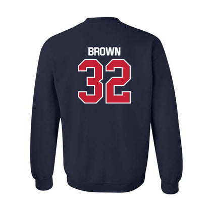Utah Tech - NCAA Football : Fisher Brown - Classic Shersey Crewneck Sweatshirt-1