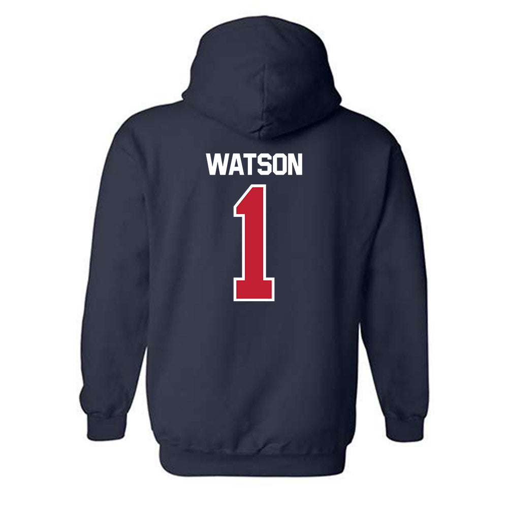 Utah Tech - NCAA Women's Volleyball : Kaleinani Watson - Classic Shersey Hooded Sweatshirt-1