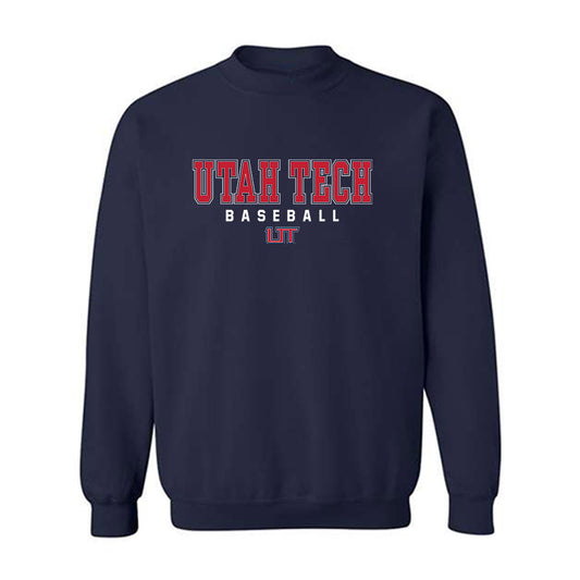 Utah Tech - NCAA Baseball : Finnegan Stewart - Classic Shersey Crewneck Sweatshirt-0