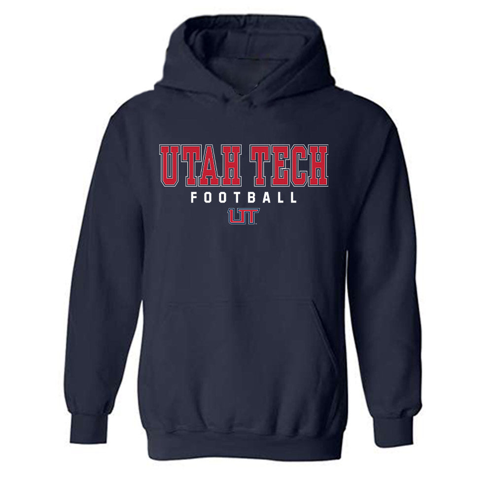 Utah Tech - NCAA Football : Jakheo Mitchell - Classic Shersey Hooded Sweatshirt-0