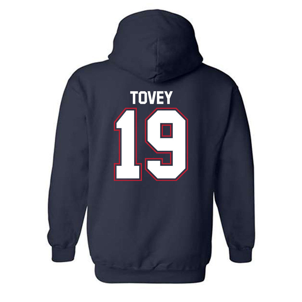 Utah Tech - NCAA Football : Moananuiahiva Tovey - Classic Shersey Hooded Sweatshirt-1