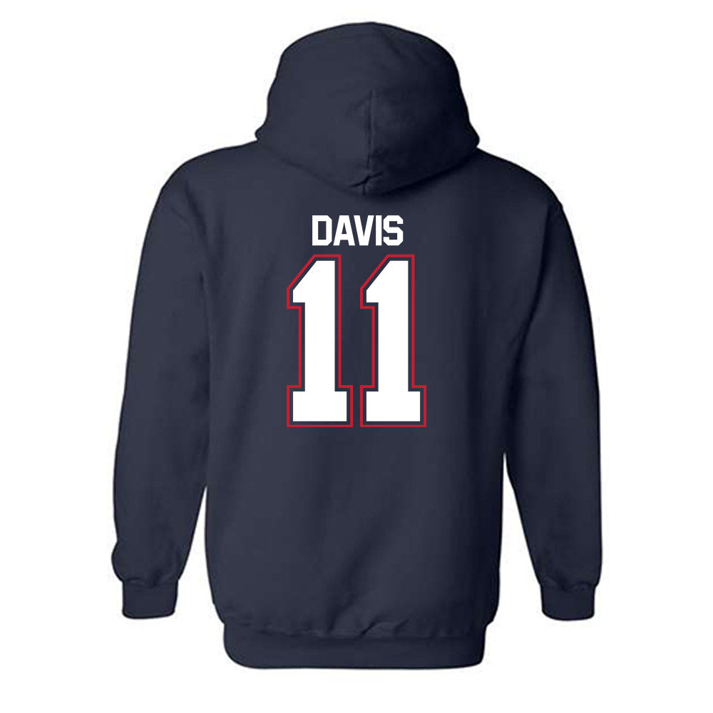 Utah Tech - NCAA Men's Basketball : Tanner Davis - Classic Shersey Hooded Sweatshirt-1