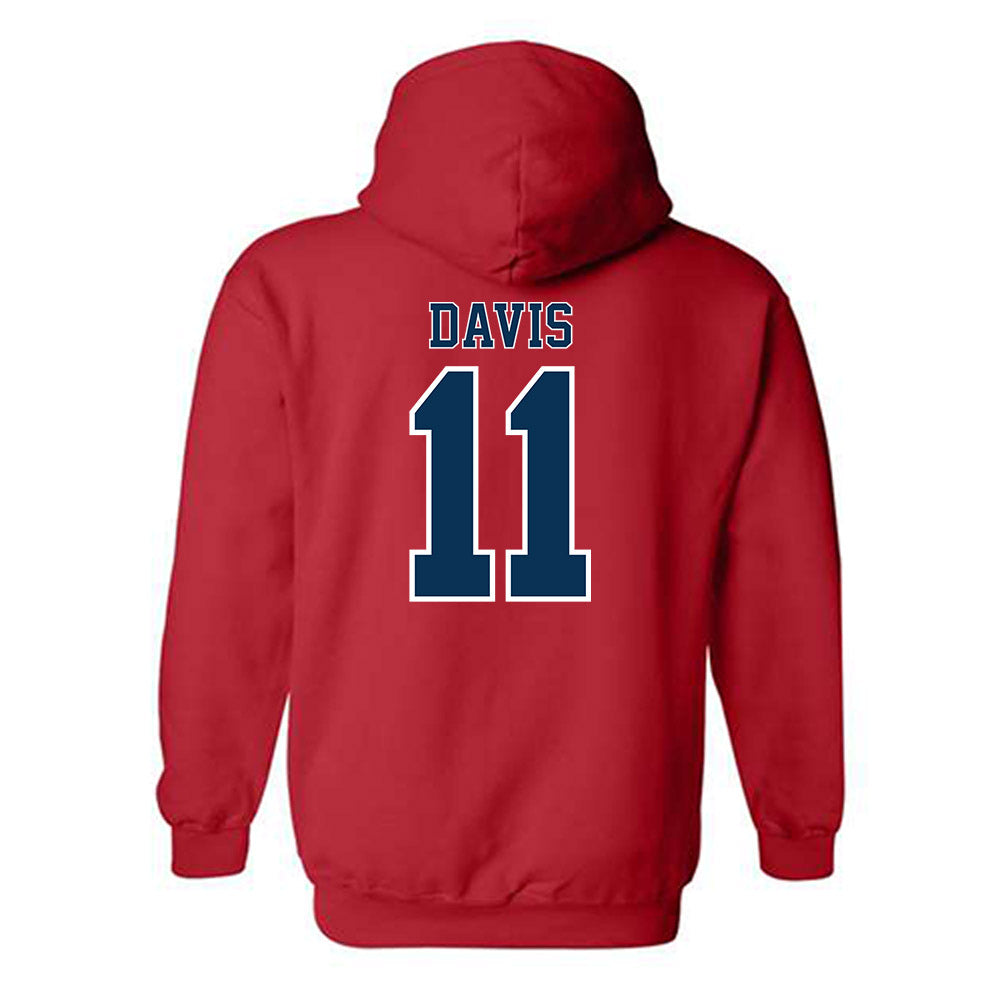 Utah Tech - NCAA Men's Basketball : Tanner Davis - Classic Shersey Hooded Sweatshirt-1