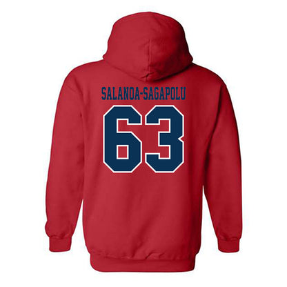 Utah Tech - NCAA Football : Fasitootai Salanoa-Sagapolu - Classic Shersey Hooded Sweatshirt-1