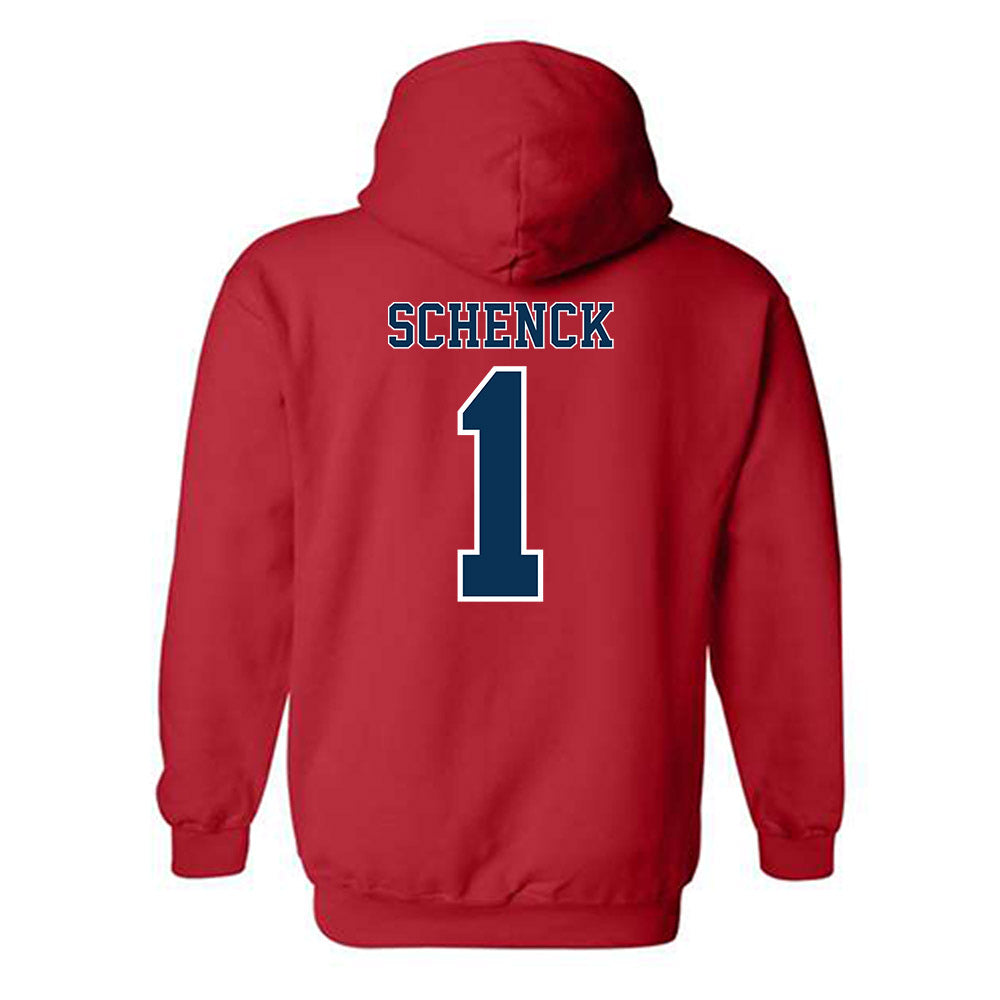 Utah Tech - NCAA Men's Basketball : Hunter Schenck - Classic Shersey Hooded Sweatshirt-1