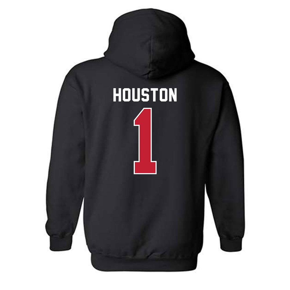 Utah Tech - NCAA Football : Justin Houston - Classic Shersey Hooded Sweatshirt-1
