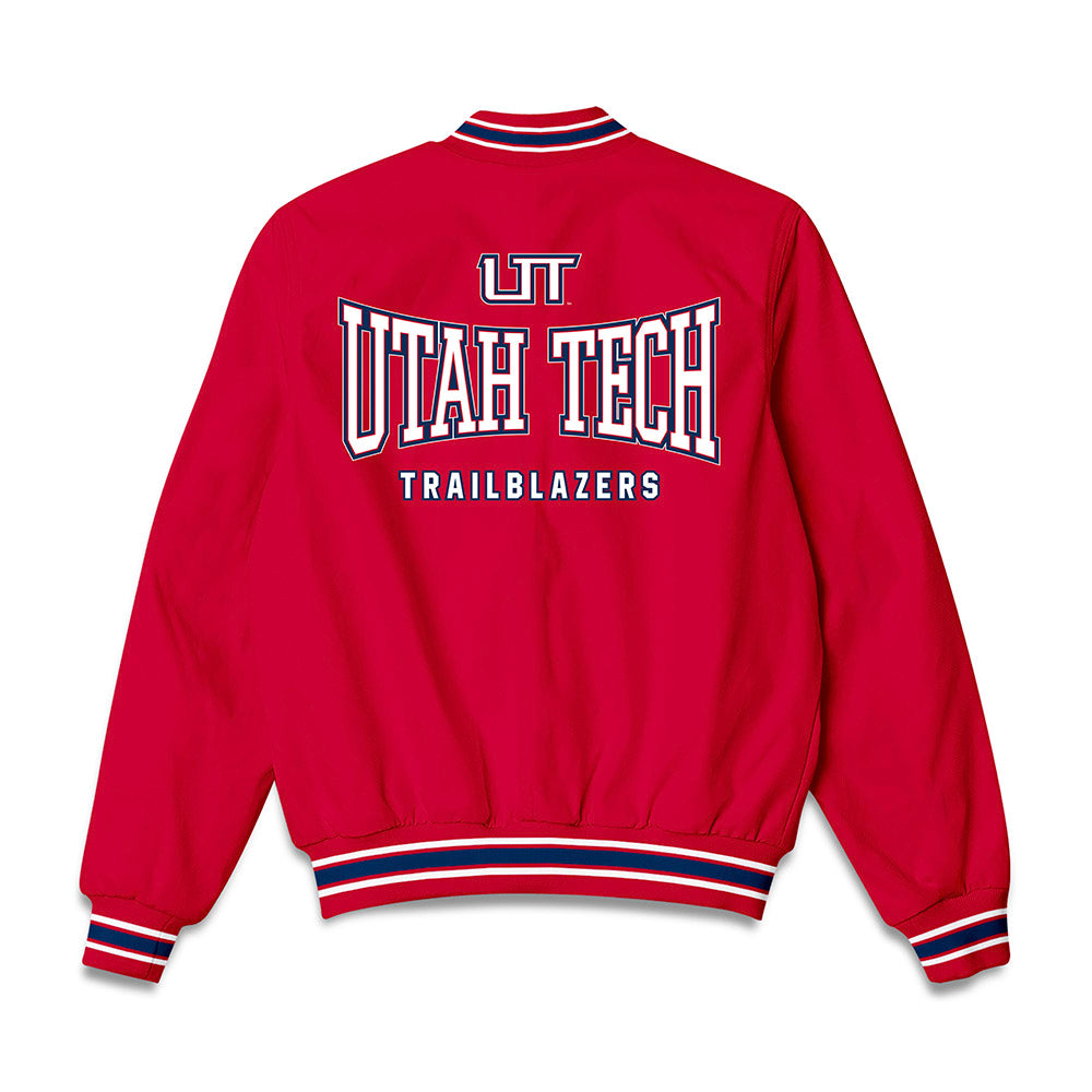 Utah Tech - NCAA Men's Basketball : Tanner Davis - Bomber Jacket-1