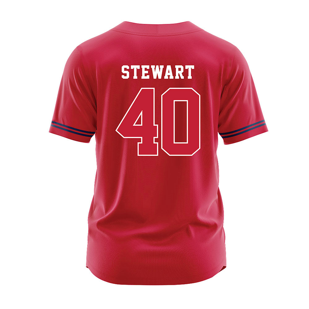 Utah Tech - NCAA Baseball : Finnegan Stewart - Red Jersey-1