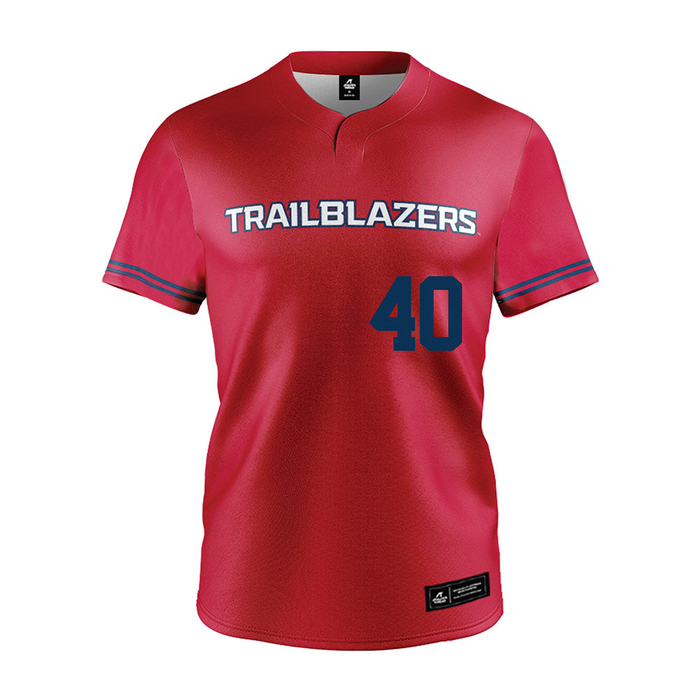 Utah Tech - NCAA Baseball : Finnegan Stewart - Red Jersey-0