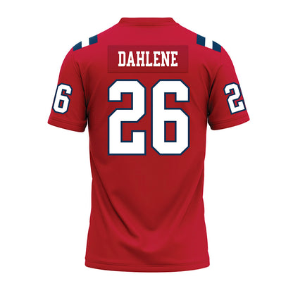 Utah Tech - NCAA Football : Adrian Dahlene - Red Premium Football Jersey-1