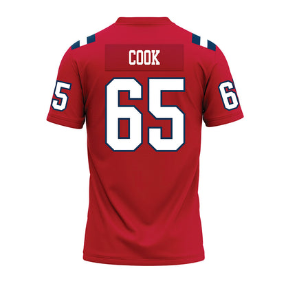 Utah Tech - NCAA Football : Zayden Cook - Red Premium Football Jersey-1