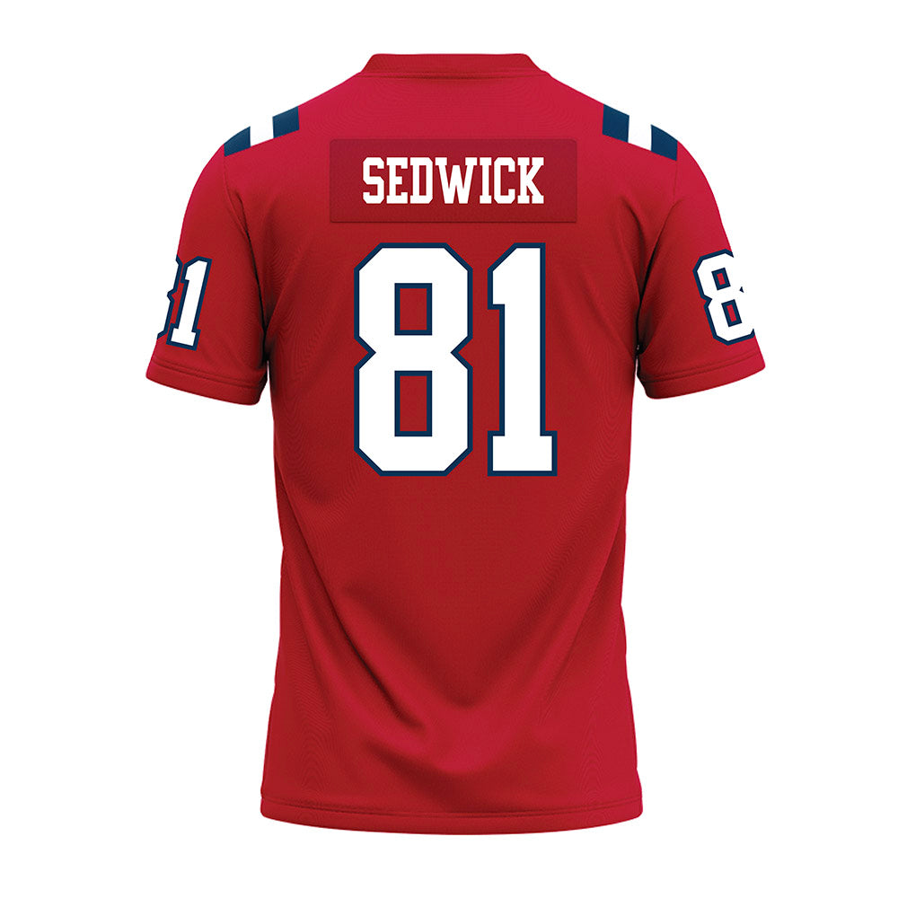 Utah Tech - NCAA Football : Davyn Sedwick - Red Premium Football Jersey-1