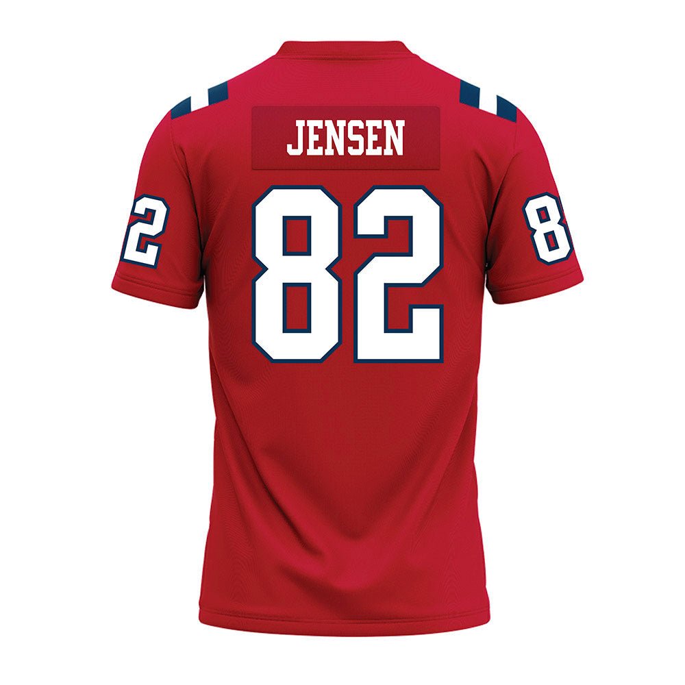 Utah Tech - NCAA Football : Mason Jensen - Red Premium Football Jersey-1