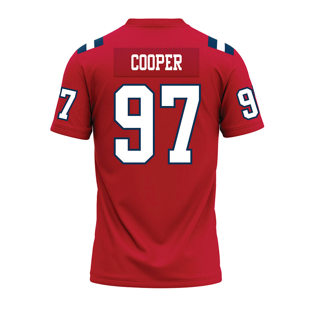 Utah Tech - NCAA Football : Nash Cooper - Red Premium Football Jersey-1