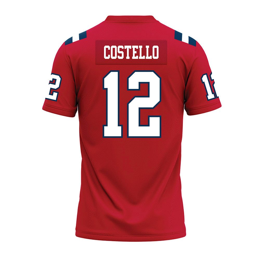 Utah Tech - NCAA Football : Devin Costello - Red Premium Football Jersey-1