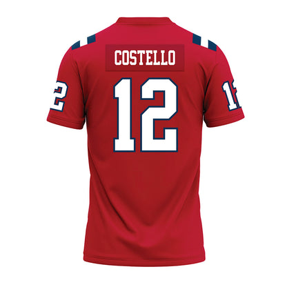Utah Tech - NCAA Football : Devin Costello - Red Premium Football Jersey-1