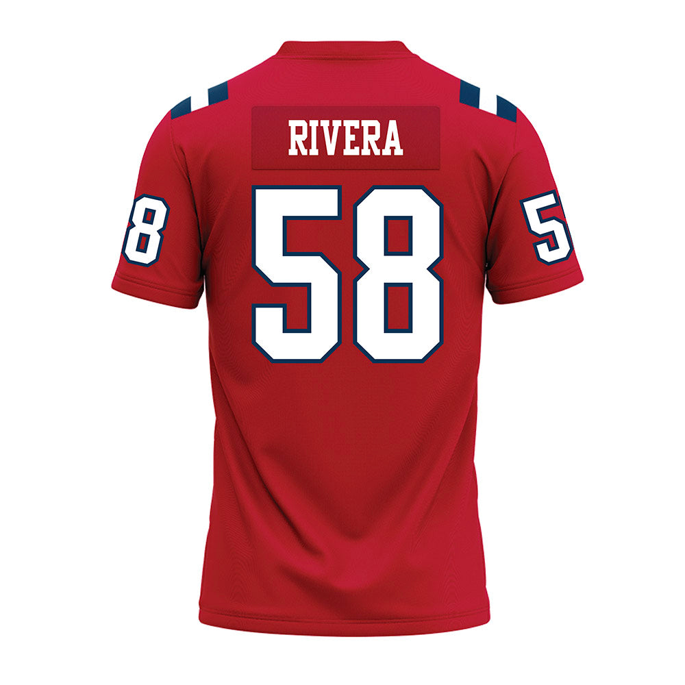 Utah Tech - NCAA Football : Nicolas Rivera - Red Premium Football Jersey-1
