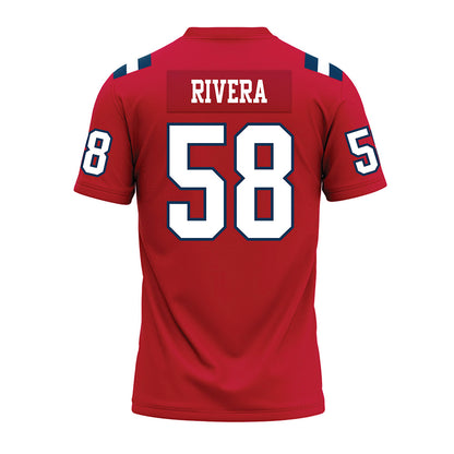 Utah Tech - NCAA Football : Nicolas Rivera - Red Premium Football Jersey-1