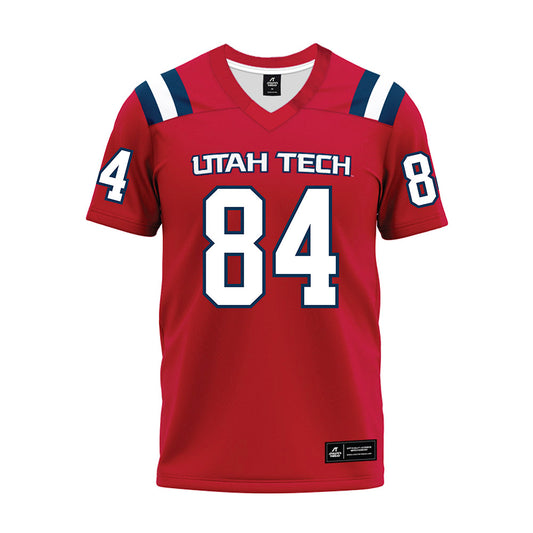 Utah Tech - NCAA Football : Jakheo Mitchell - Red Premium Football Jersey-0