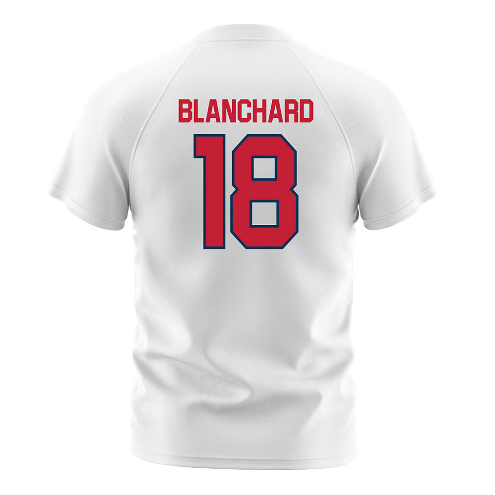 Utah Tech - NCAA Women's Soccer : Emily Blanchard - White Soccer Jersey-1