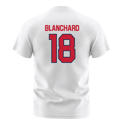 Utah Tech - NCAA Women's Soccer : Emily Blanchard - White Soccer Jersey-1