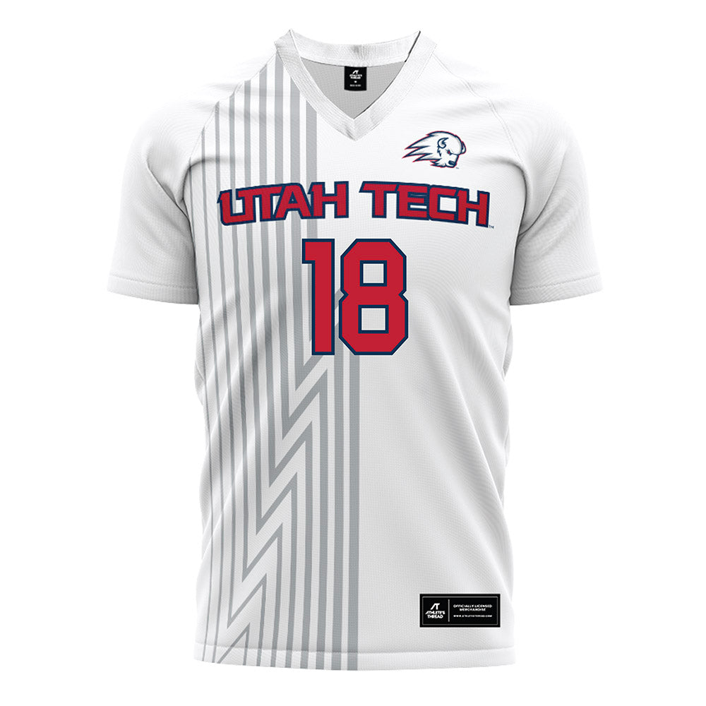 Utah Tech - NCAA Women's Soccer : Emily Blanchard - White Soccer Jersey-0