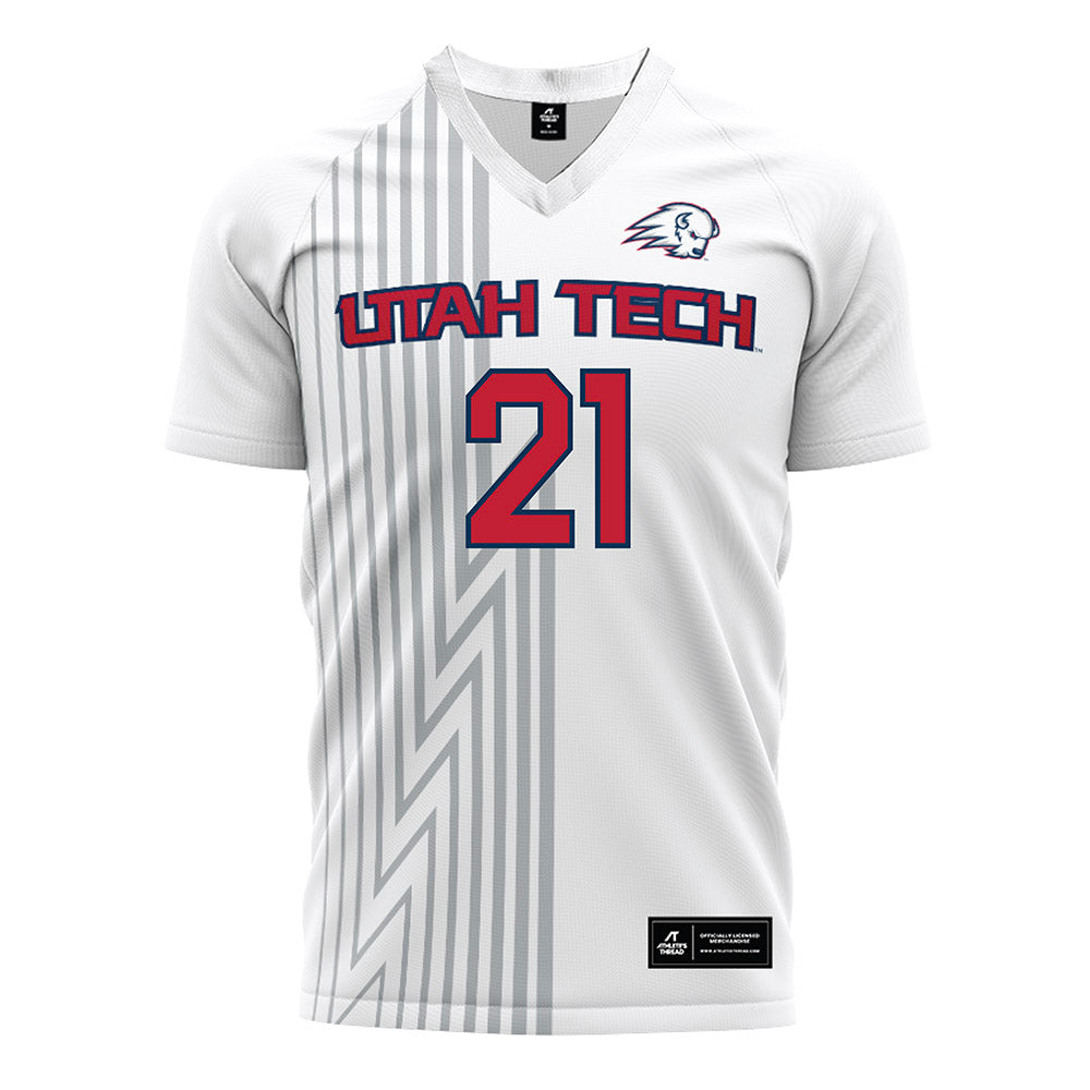 Utah Tech - NCAA Women's Soccer : Ella Cotter - White Soccer Jersey-0