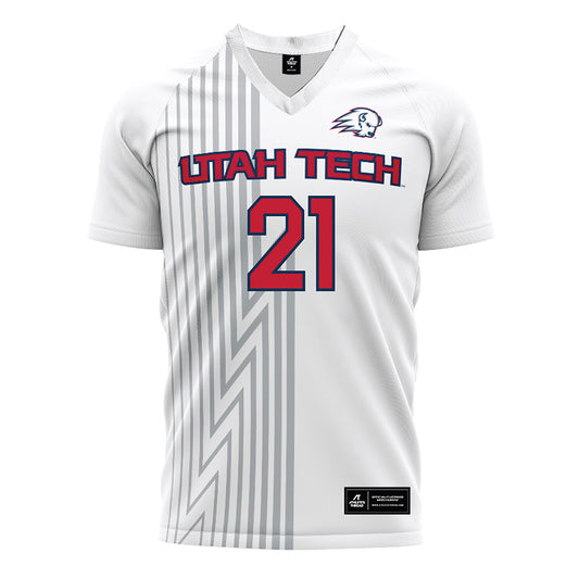 Utah Tech - NCAA Women's Soccer : Ella Cotter - White Soccer Jersey-0