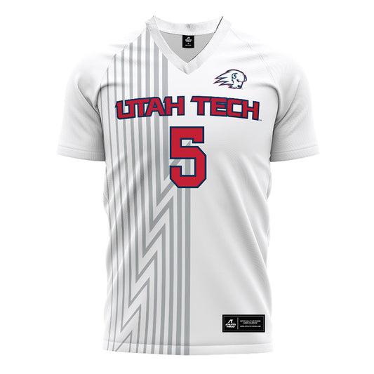 Utah Tech - NCAA Women's Soccer : olivia Leonard - White Soccer Jersey-0