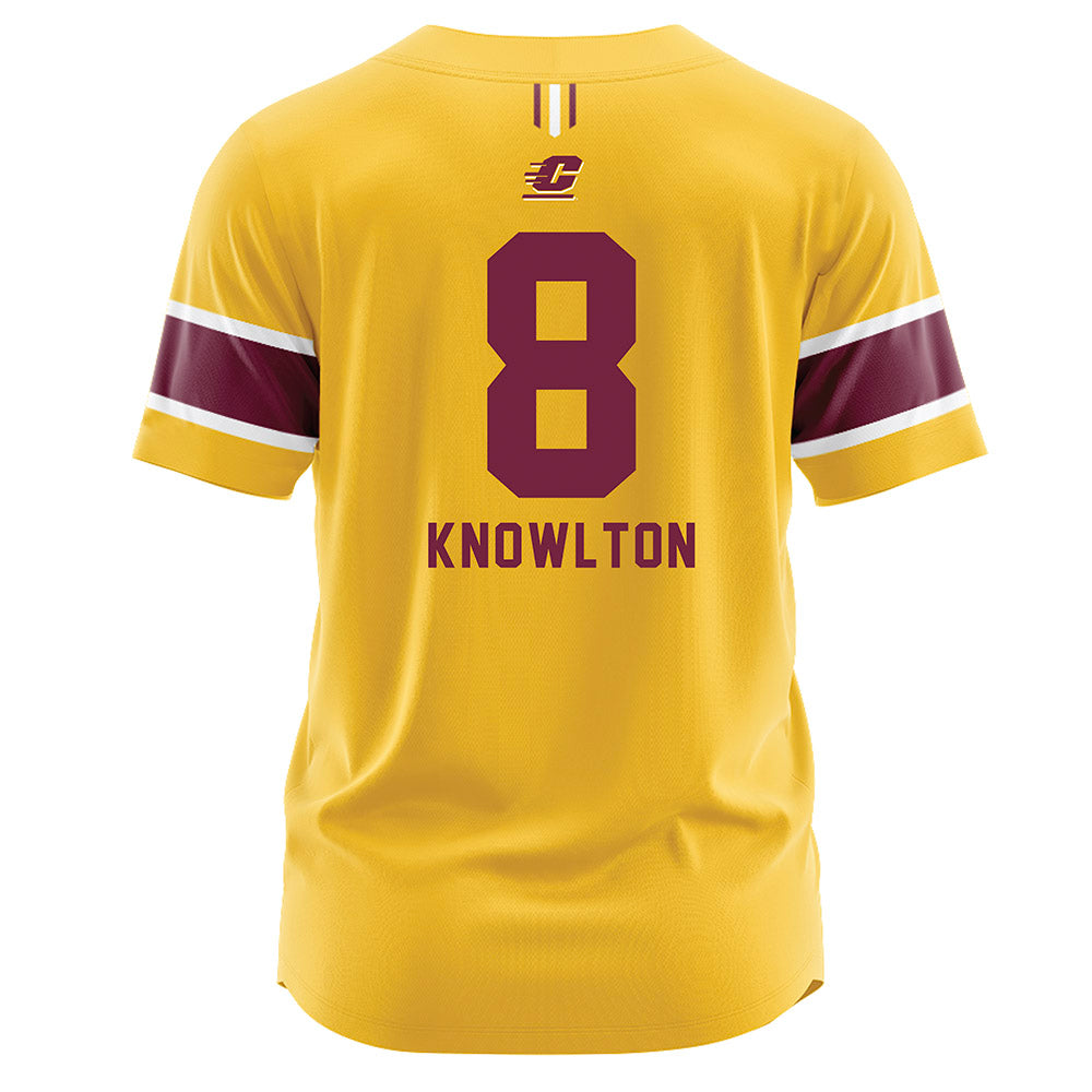 Central Michigan - NCAA Baseball : Zach Knowlton - Jersey-1