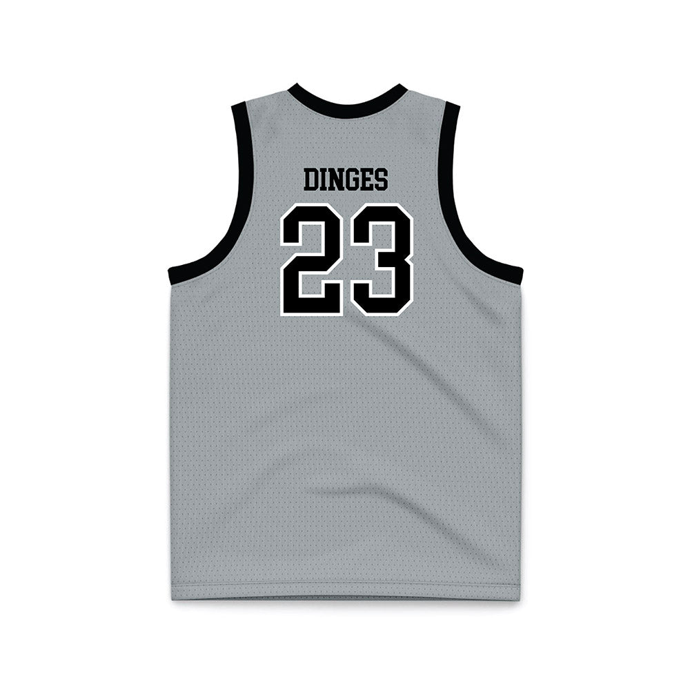 Providence - NCAA Women's Basketball : Ashley Dinges - Grey Basketball Jersey-1
