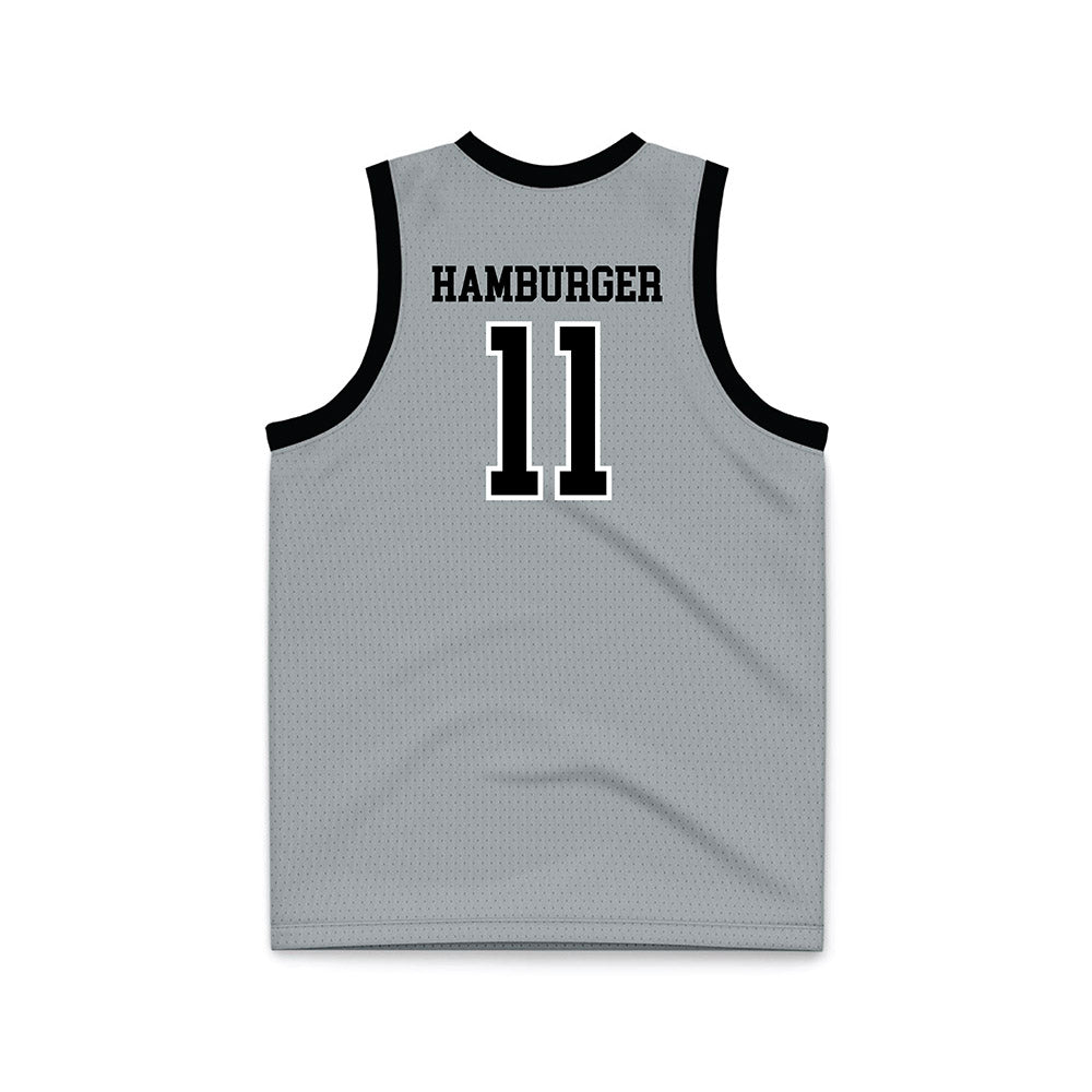 Providence - NCAA Women's Basketball : Riley Hamburger - Grey Basketball Jersey-1