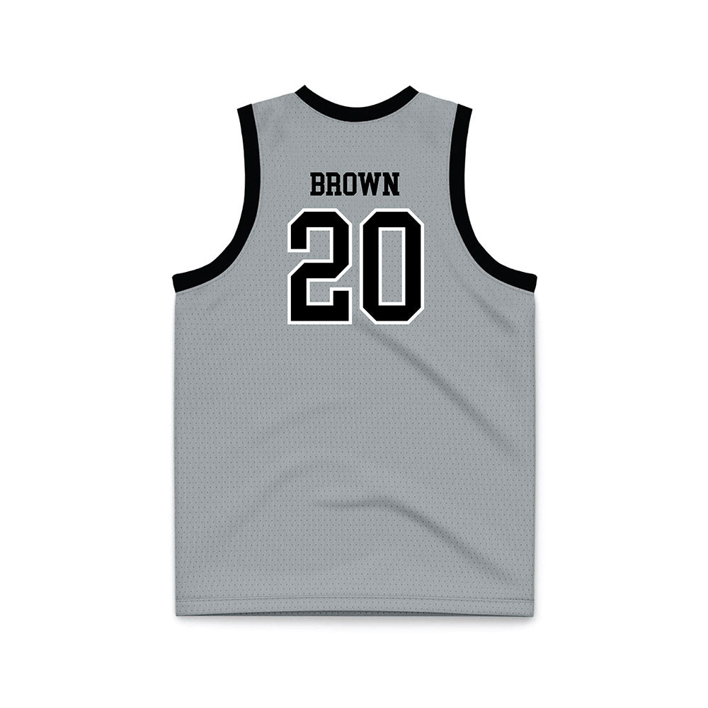 Providence - NCAA Women's Basketball : Teneisia Brown - Grey Basketball Jersey-1