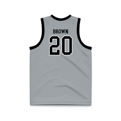 Providence - NCAA Women's Basketball : Teneisia Brown - Grey Basketball Jersey-1